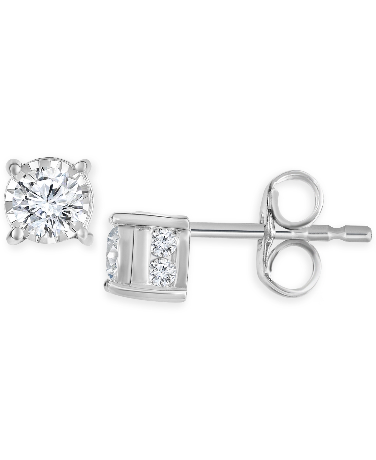 Diamond Stud Earrings (1/2 ct. t.w.) in 14k White, Yellow or Rose Gold - Yellow Gold