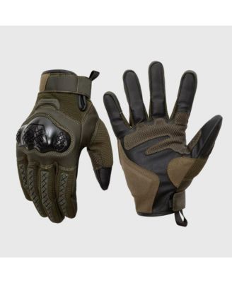 Men's Motorcycle Gloves Protective Outdoor Gloves with Reinforced Knuckles for Riding Biking Powersports