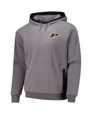 Men's Gray Purdue Boilermakers Flanker Fleece Pullover Hoodie