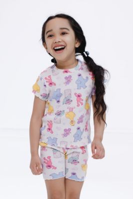 Toddler Girls Ribbed T-Shirt and Shorts Outfit Set