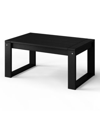 Modern Outdoor HDPE Rectangle Patio Coffee Table