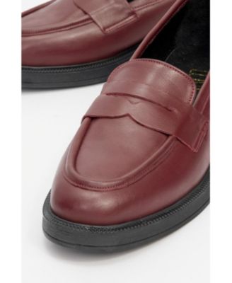 Forever & Always Women's Shoes Bree Platform Penny Leather Loafer