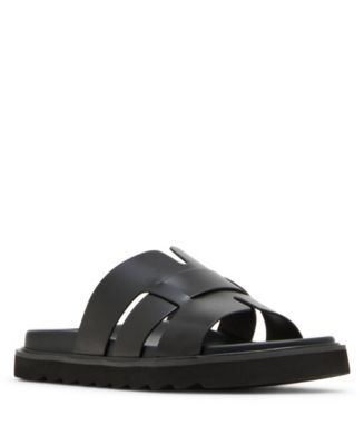 Steve Madden Men's Bellville Leather Sandals - Macy's