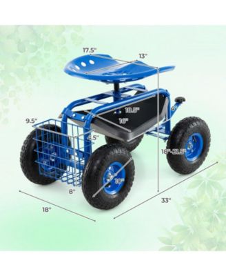 Garden Cart with Heavy Duty Tool Tray