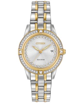Citizen - Women's Eco-Drive Two-Tone Stainless Steel Bracelet Watch 29mm FE1154-57A