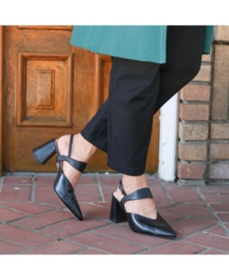 Women's Black Elsie Customizable V Mules