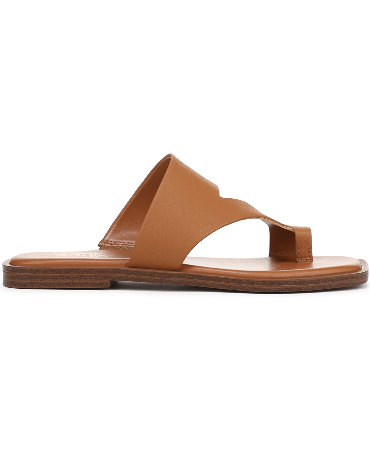 Franco Sarto Women's Monalee Toe Loop Slide Sandals In Tan Faux Leather