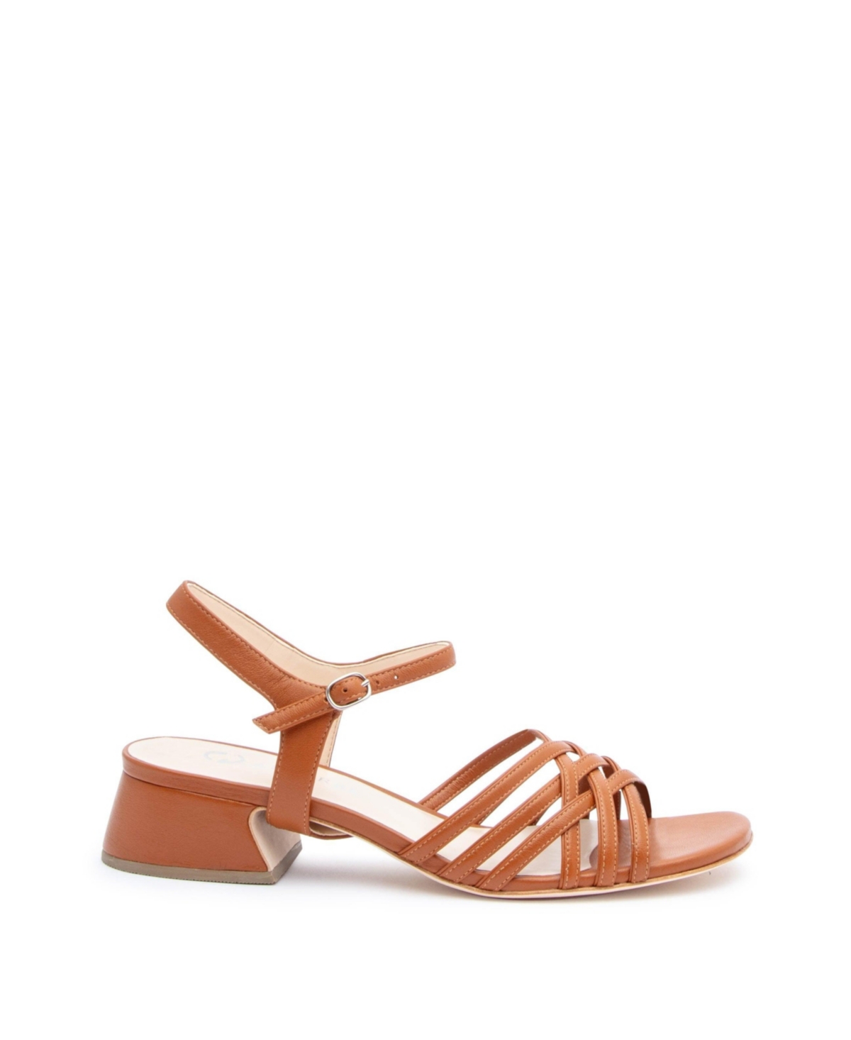 Women's Cognac Jackie Customizable Bell Sandals - Cognac