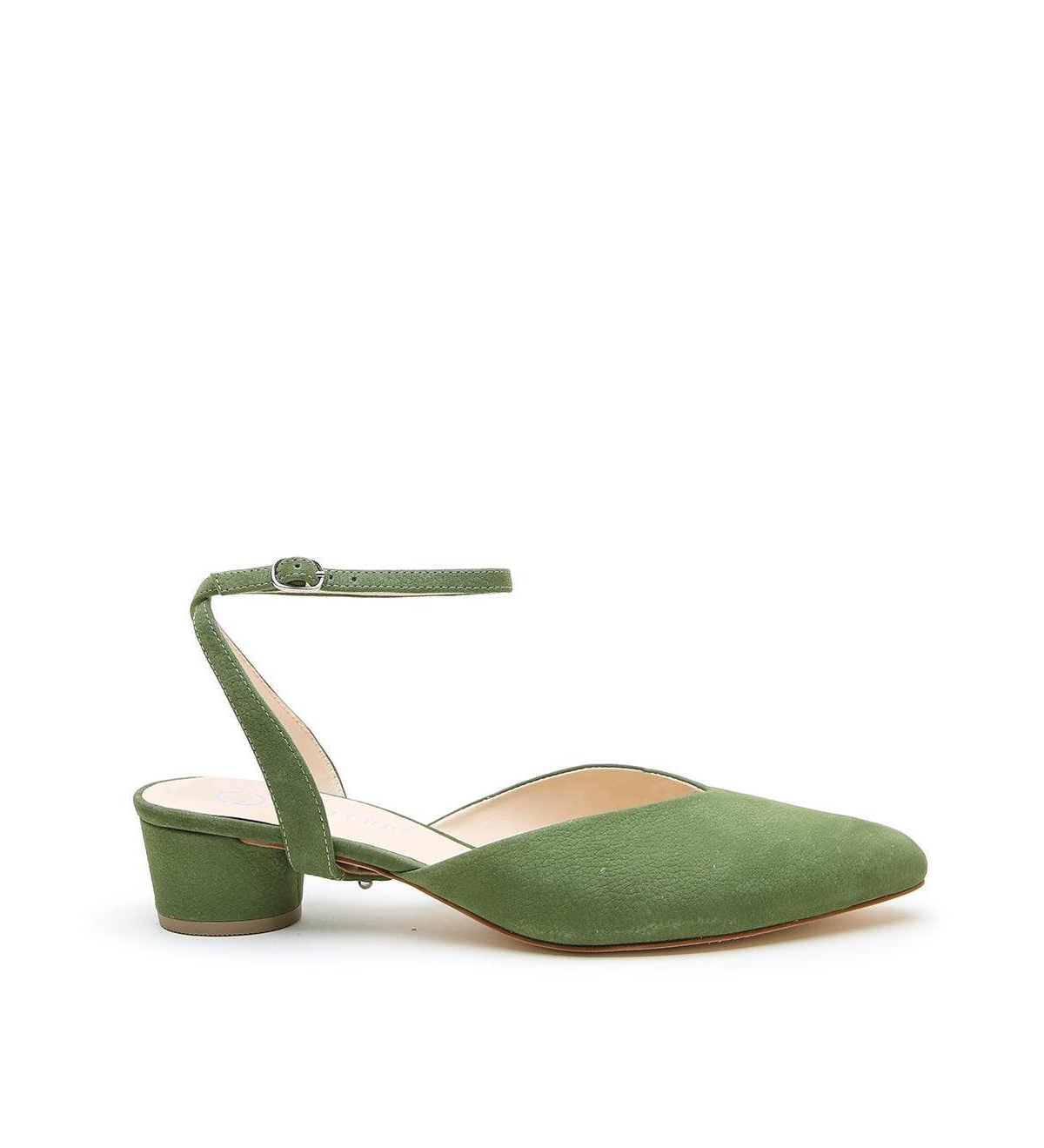 Women's Moss Marilyn Customizable V Slides - Moss