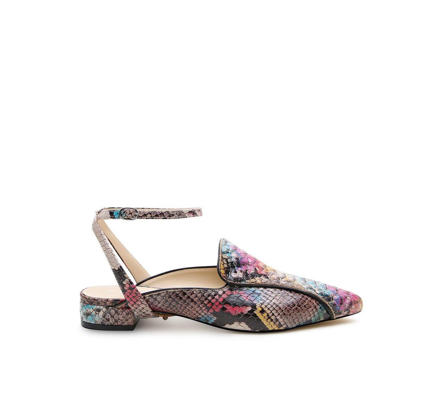 Женские сандалии Alterre Painted Snake Marilyn Customizable Pointed Loafer, цвет: Змеиный — фото 1