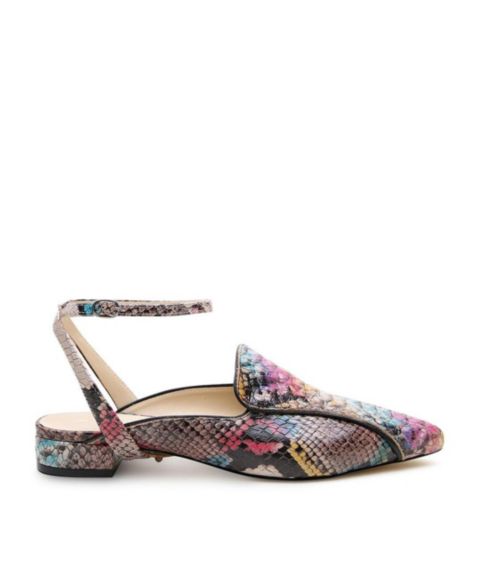 Женские сандалии Alterre Painted Snake Marilyn Customizable Pointed Loafer, цвет: Змеиный