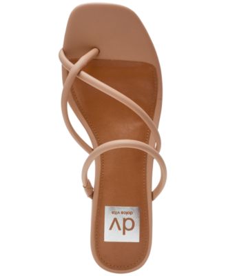 Lumena Strappy Slide Block-Heel Sandals