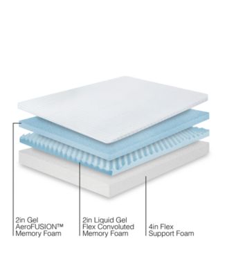 8" Plush Comfort Tri Layered Gel Memory Foam Mattress in a Box - Full, Exclusively at Macy's