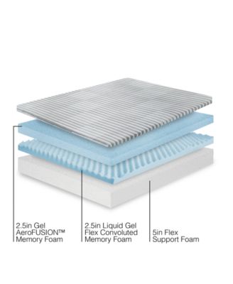 10" Plush Comfort Tri Layered Gel Memory Foam Mattress in a Box - Twin, Exclusively at Macy's