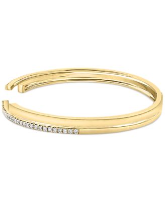 LALI Jewels Diamond Double Row Bangle Bracelet (1/2 ct. t.w.) in 14k Gold