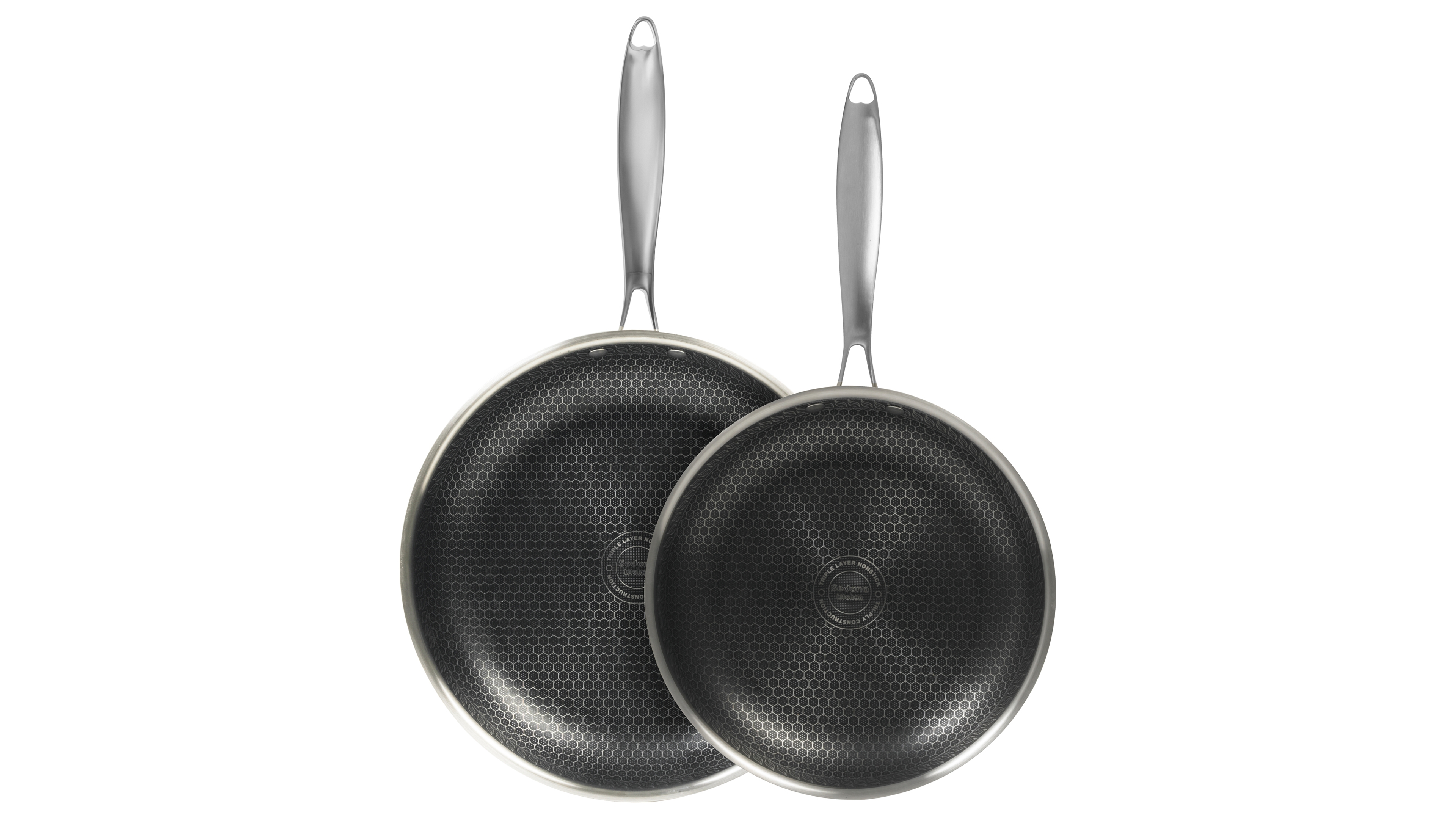Sedona Kitchen Glidesteel Stainless Steel Nonstick 2-Pc. Frypan Set