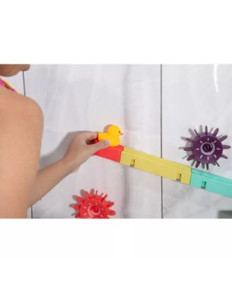 Toddler Interactive Bathtub Slide Set with Rubber Ducks and Ball – Bath Toys, Puzzle Slide Bath Toy for Kids, Fun Water Slide Bath Toy