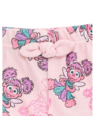 Little Girls Abby Cadabby Waffle Knit T-Shirt and Shorts Outfit Set
