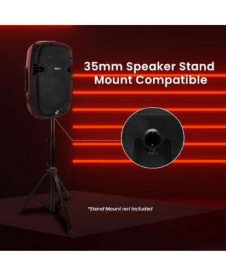 SereneLife 10-Inch Bluetooth PA Speaker System with USB, FM Radio & Recording, 700W