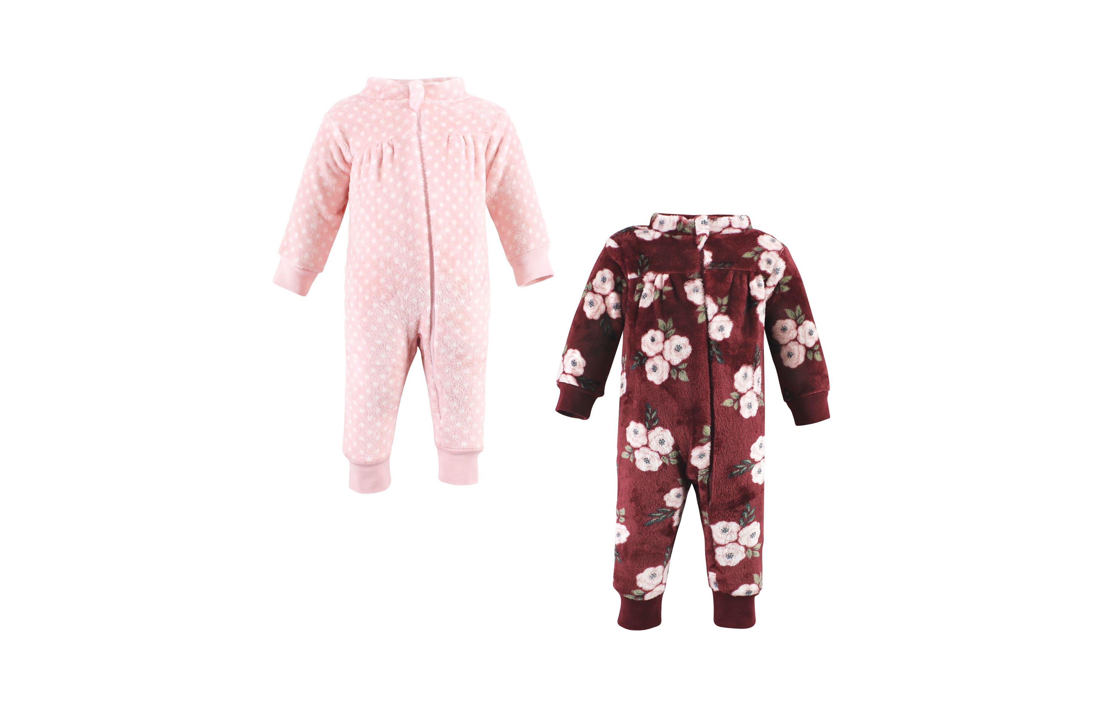 Hudson Baby Girls Plush Jumpsuits