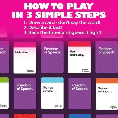 Freedom of Speech Card Board Game - Life Happens & Modern Edition for kids 8-12 and adults