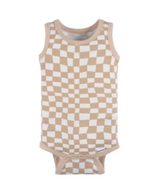 Baby Boys 4-Pack Sleeveless Onesies Bodysuits, Blue Bike