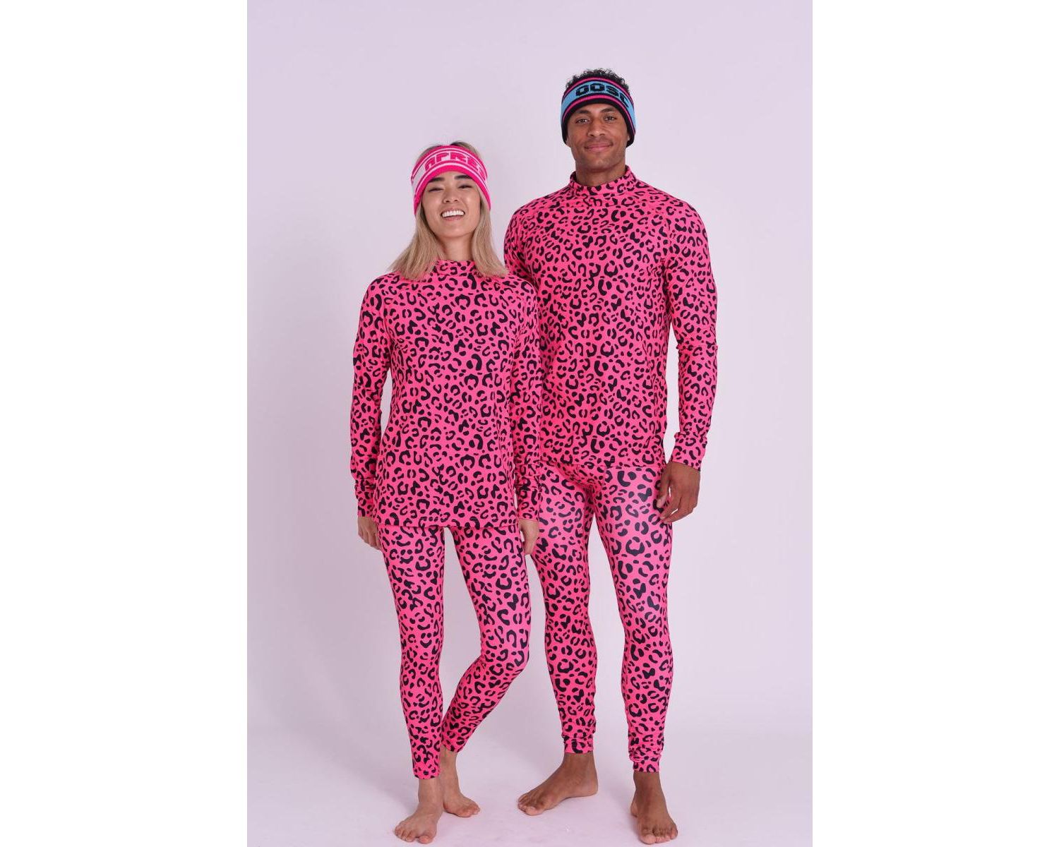 Men's Baselayer Pant - Hotel California Pink Leopard