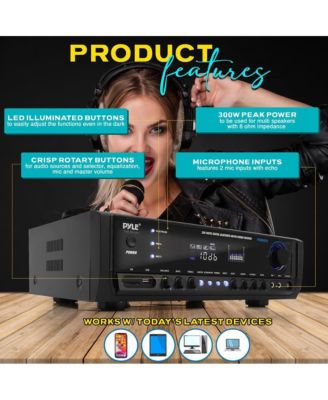 300W Bluetooth Home Theater Stereo Receiver - PT390BTU