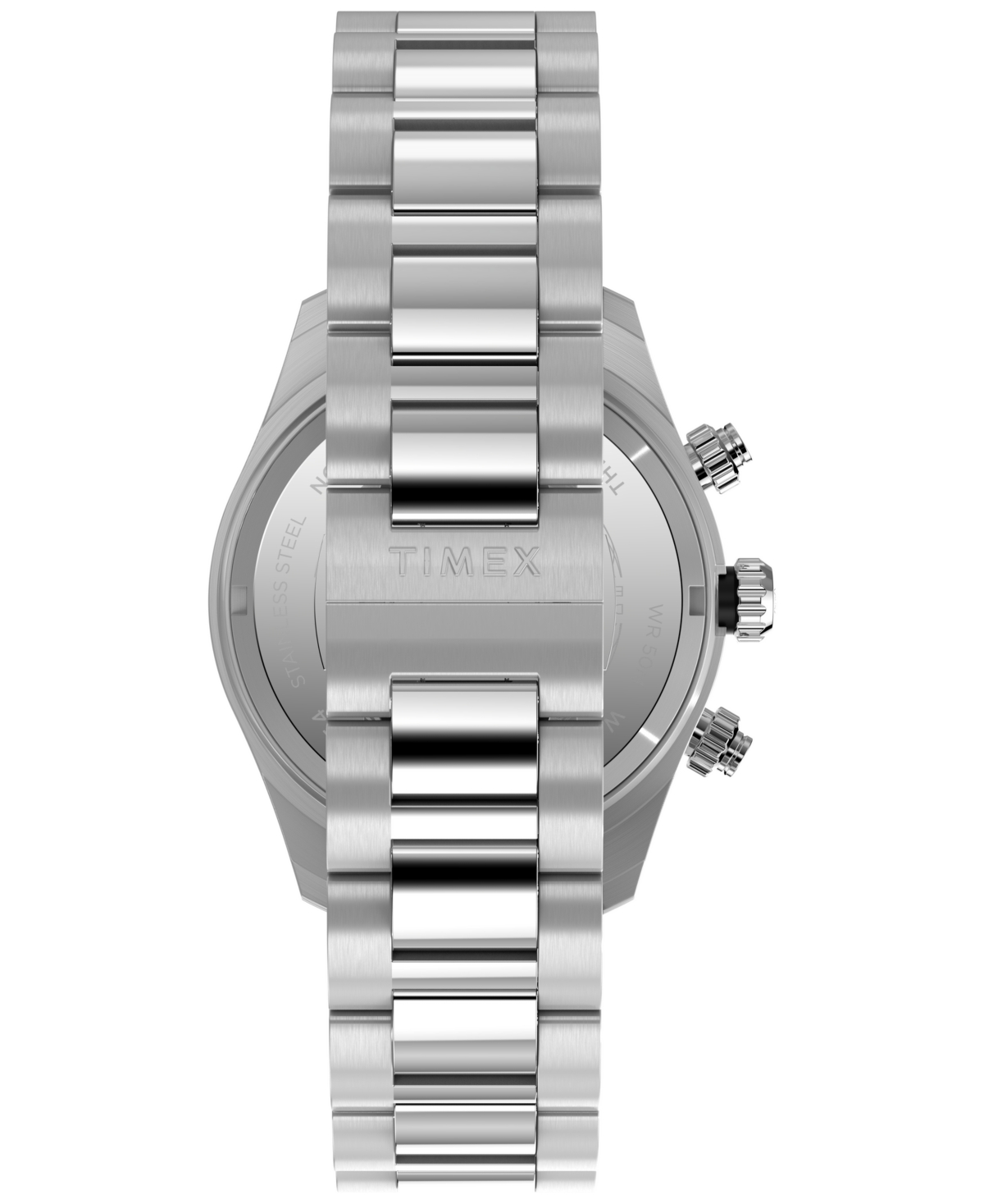 Timex Men's Quartz Analog Silver-Tone Stainless Steel Watch, 39mm