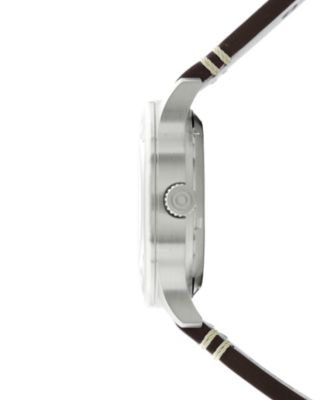 Men's Hawker Hurricane Kent Automatic Green Leather Strap Watch, 43mm