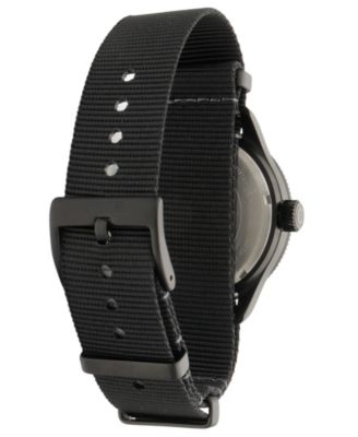 Men's Flyboy Airmaster Sector Meca-Quartz Black Nylon Strap Watch, 40mm