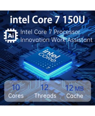 Essential 17.3" Daily Traditional Laptop Intel Core 7 150U 8GB RAM Intel Integrated Graphics 512GB SSD Storage Windows 11 Home FHD 60Hz - Blue