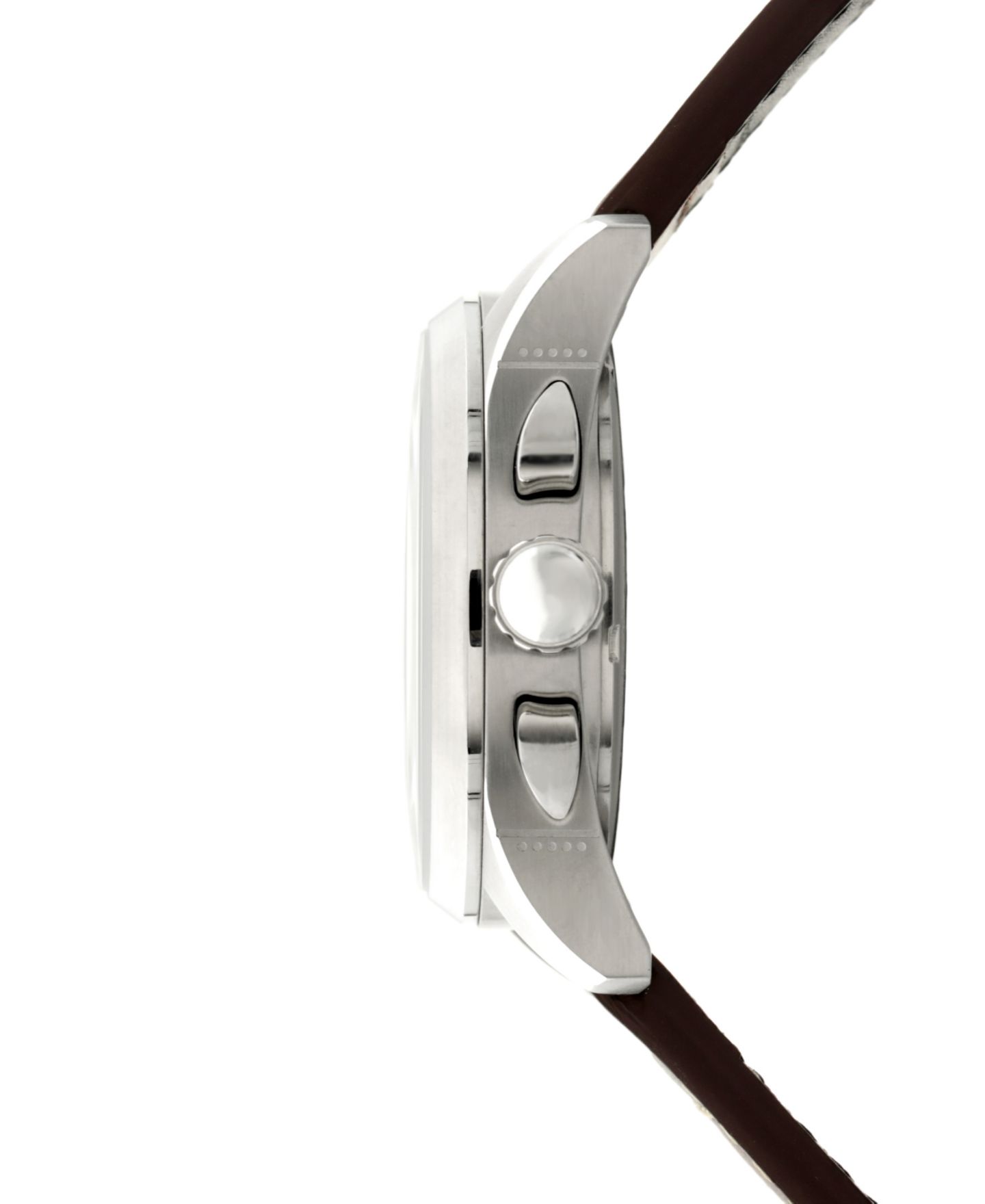 Мужские часы AVI-8 Spitfire Lock Chronograph Brown Leather Strap Watch, 42mm — фото 2