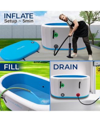 Inflatable Cold Plunge Tub - Oversized Ice Bath for Recovery & Therapy