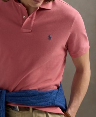 Men's Cotton Custom Slim Fit Mesh Polo Shirt