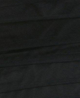 Juniors' Ruffled Tulle Strapless Fit & Flare Dress