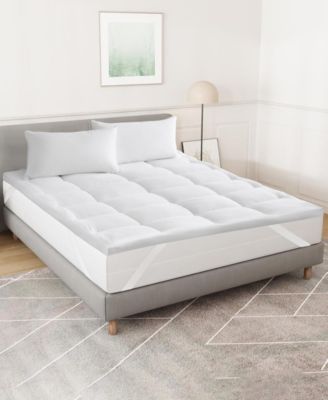 Unikome Extra Loft Quilted Down Alternative Mattress Topper In White
