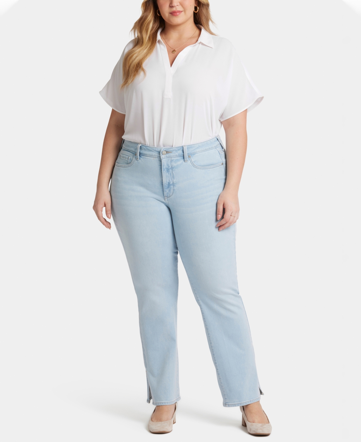 NYDJ PLUS SIZE BARBARA BOOTCUT DENIM JEANS 