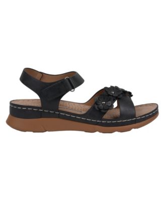 Women's Faye Floral Strappy Flat Sandals