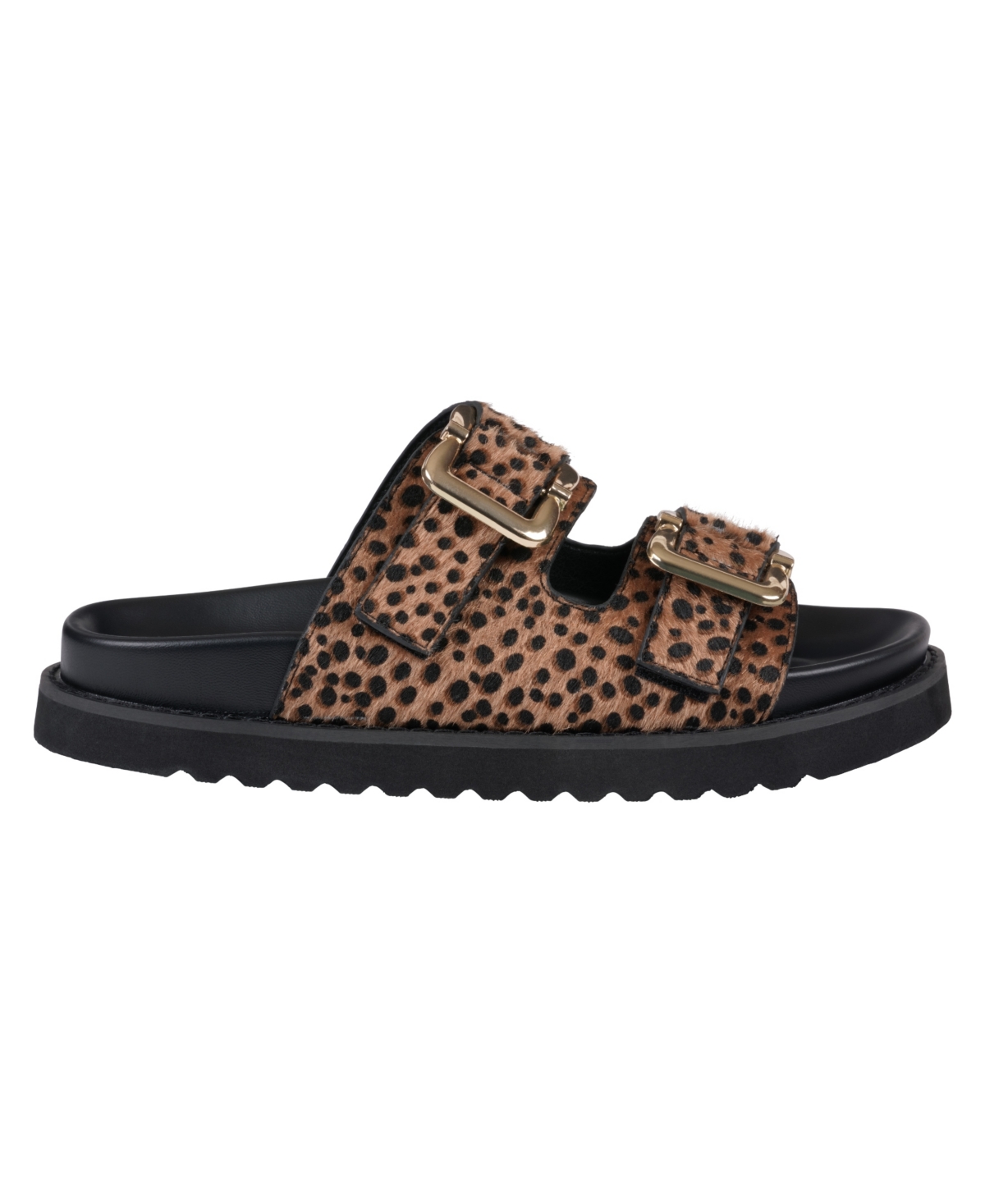 Gc Shoes Women's Juno Double Band Footbed Sandals In Leopard