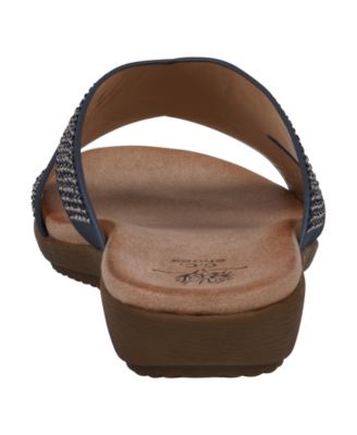 Women's Sharlene Embellished Cross-Strap Flat Sandals