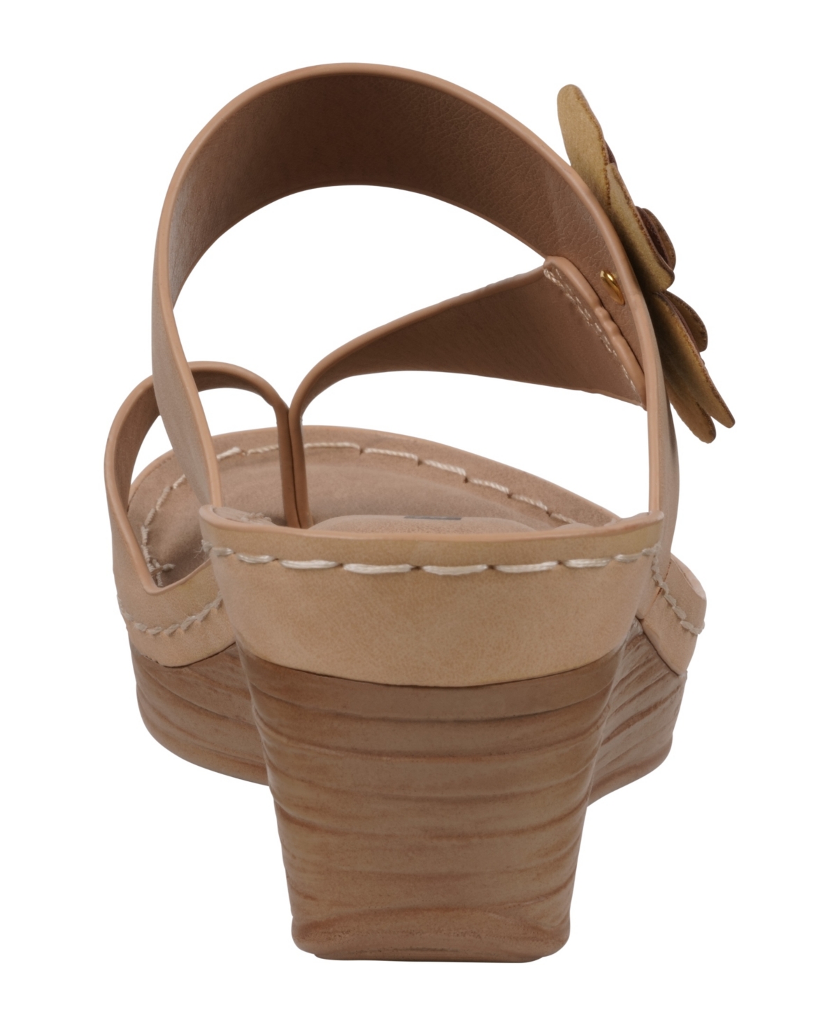 Gc Shoes Women's Taryn Floral Wedge Sandals In Tan