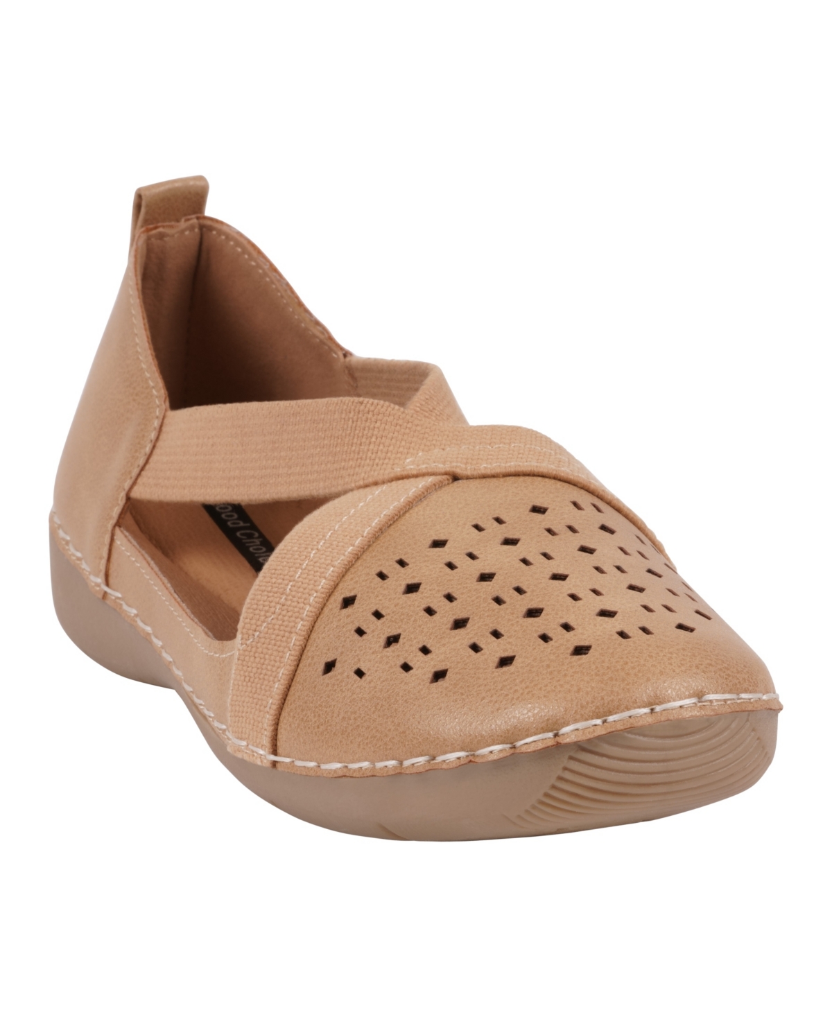 Women's Genny Perforated Casual Flats - Tan