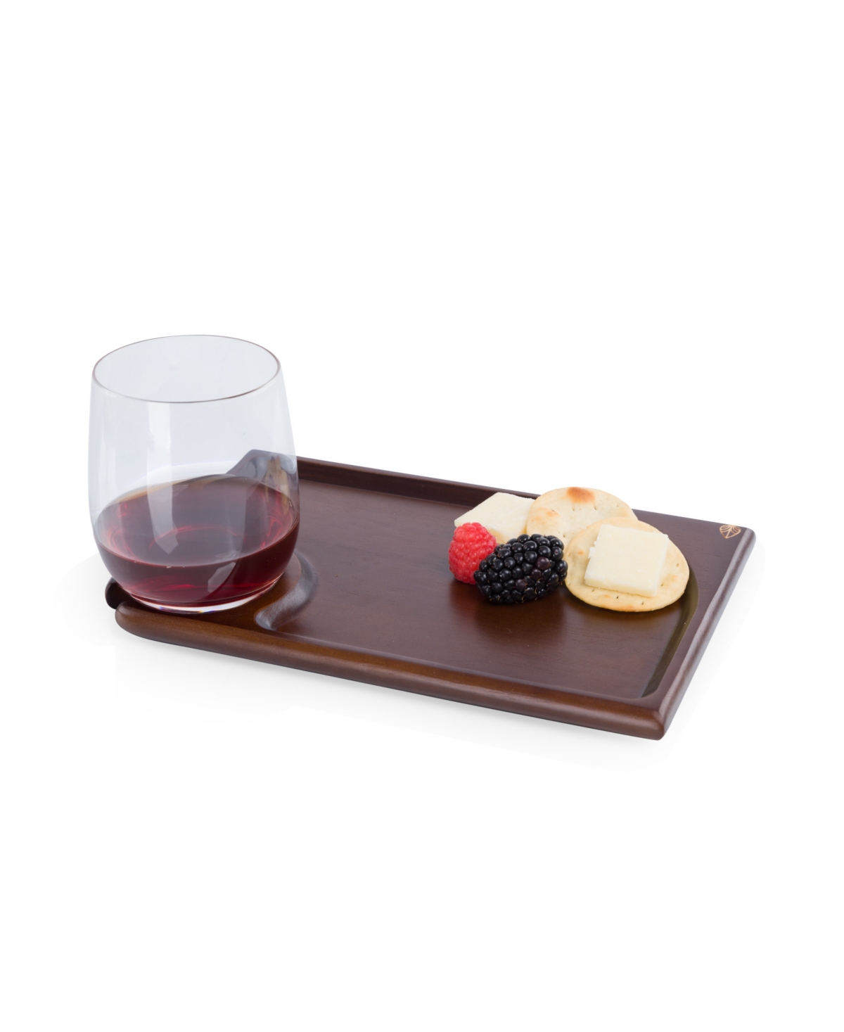 Toscana Set Of 4 Rectangle Wine Appetizer Plates In Brown