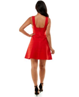 Women's Bandage V-neck A-line Dress