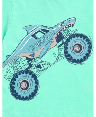 Toddler Boys Megalodon Truck T-Shirt