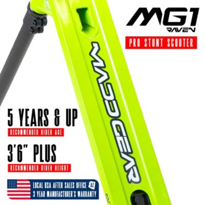Pro Stunt Scooter for Kids Ages 5 - 12 – Lightweight Durable Trick Scooter for Skatepark and Street – MG1 - Green
