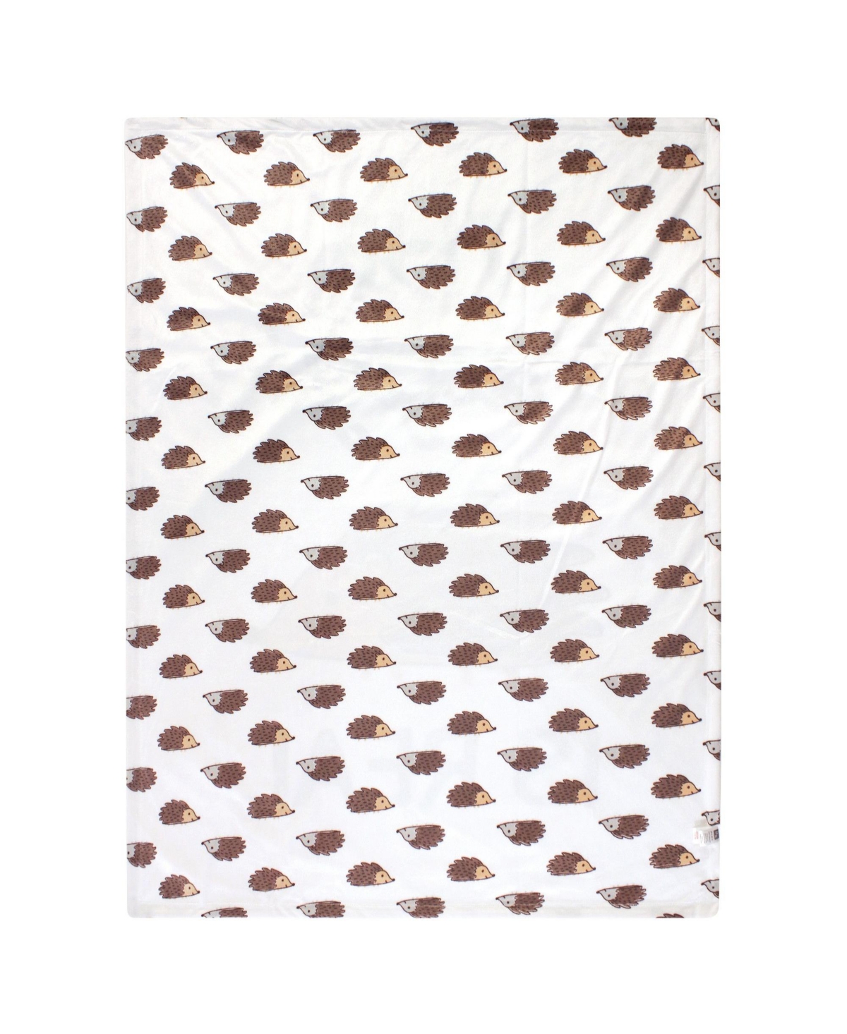 Hudson Baby Infant Plush Mink Blanket, Hedgehog, One