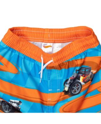Boys UPF 50+ Pullover Rash Guard and Swim Trunks Outfit Set to