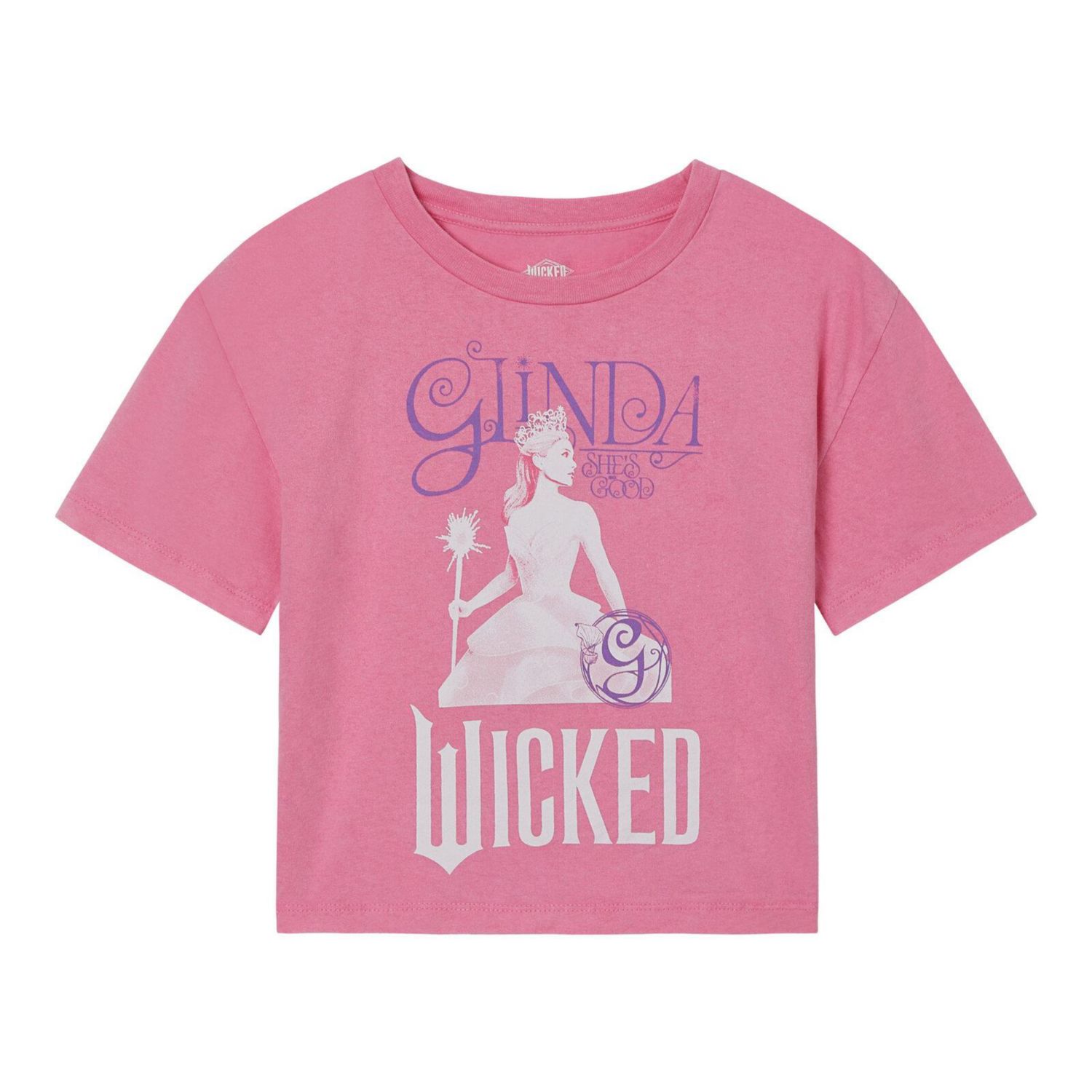 Little Girls Cropped Drop Shoulder T-Shirt